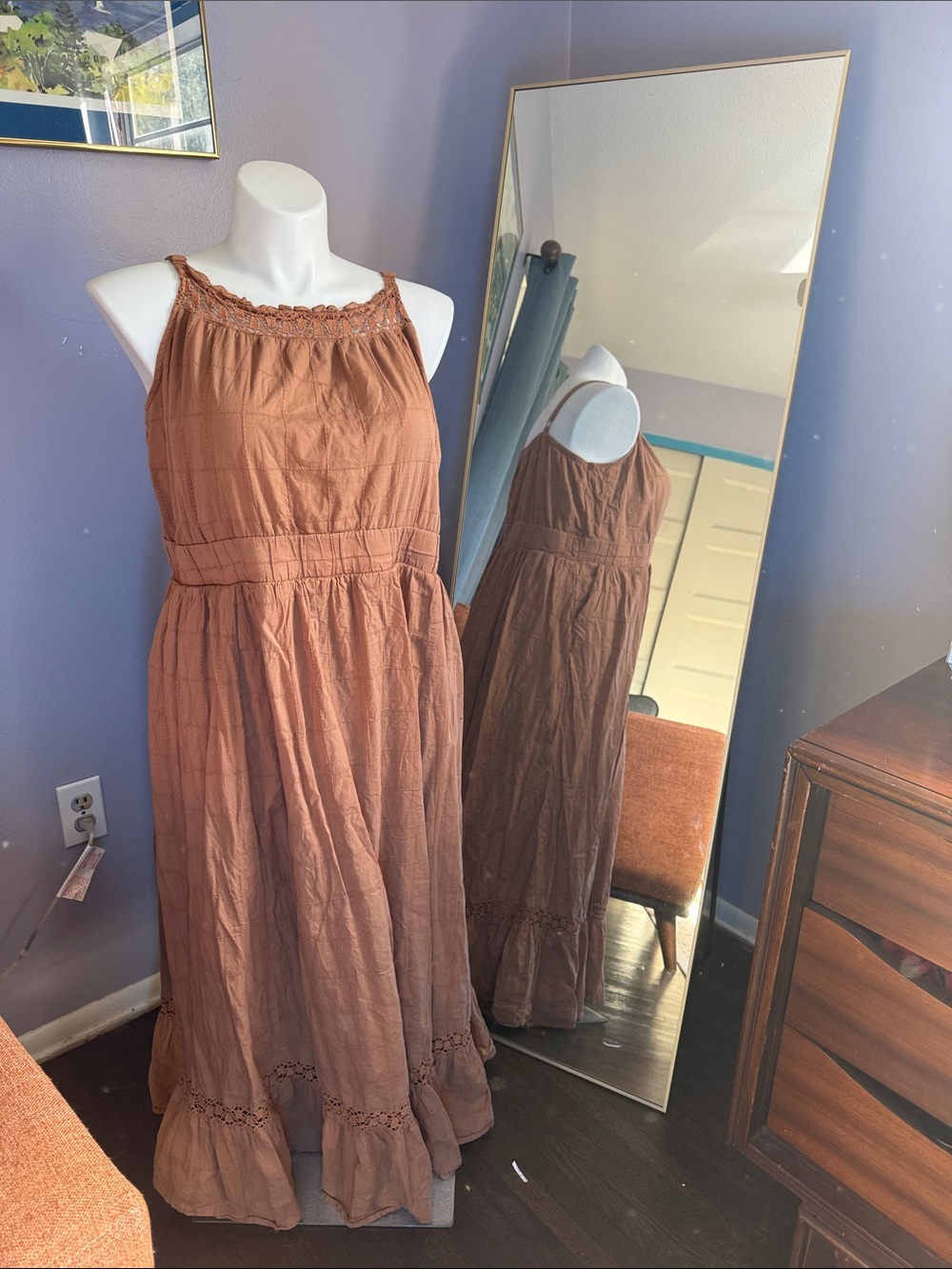 torrid Rust Brown Halter Maxi Dress